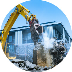 モモタロウ解体の造設物の解体